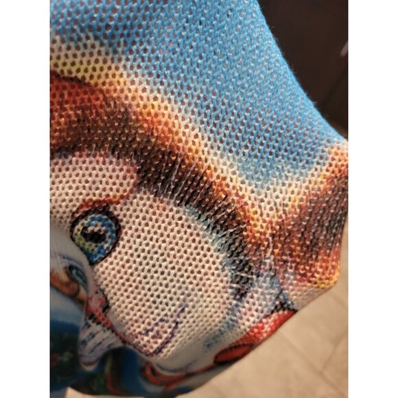 Christmas Cat Loose Knit Long Dolman Sleeve Sweater Yolly Italy Sz S/M - Picture 4 of 7